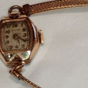 Croton Gold and Silver Women's Watch 1/20 10k Gold